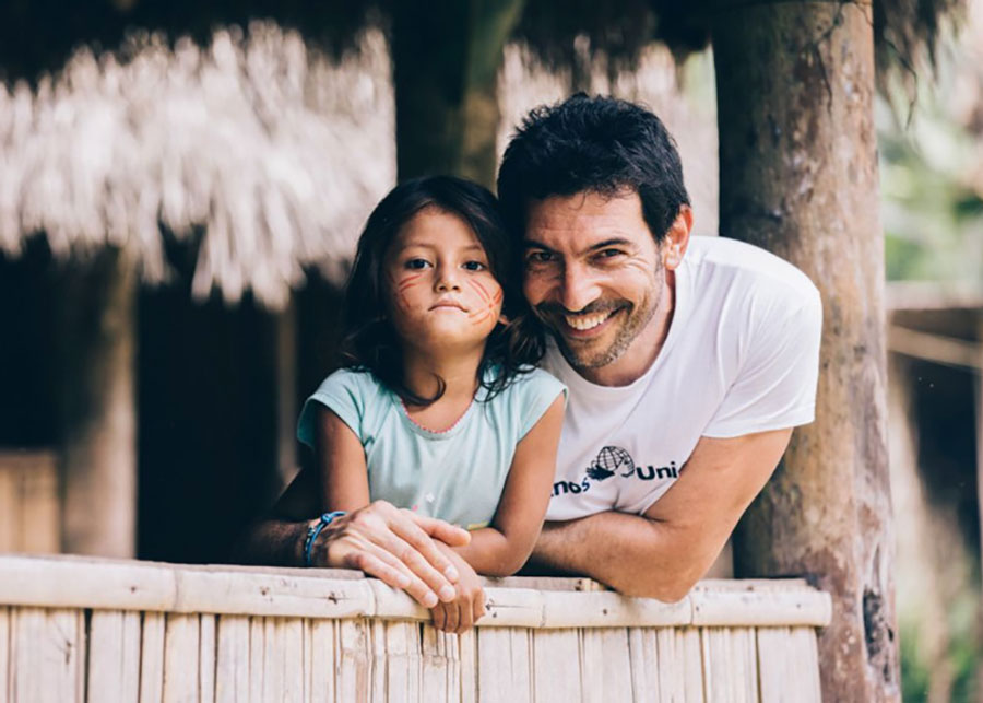 Quico Taronjí, periodista y de Boadilla del Monte, en la Amazonia