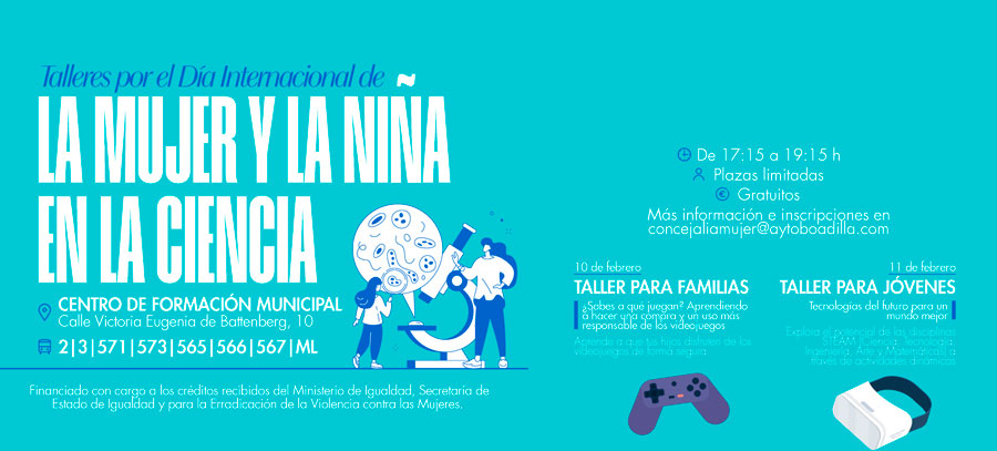 Talleres para celebrar el Día Internacional de la Mujer y la Niña en la Ciencia