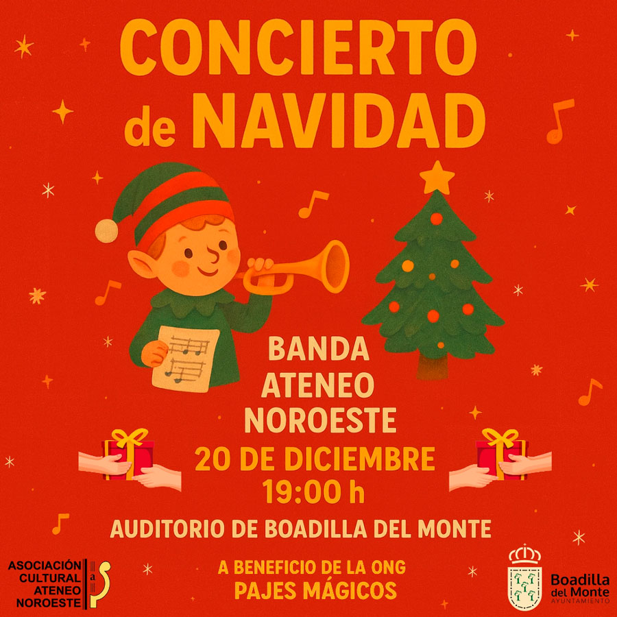 Concierto navideño a favor de Pajes Mágicos en Boadilla del Monte Concierto navideño a favor de Pajes Mágicos en Boadilla del Monte