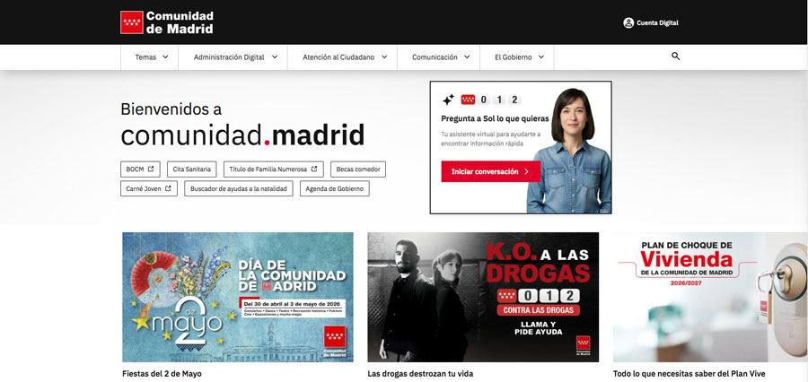 La Comunidad de Madrid renueva su web y presenta un nuevo avatar para responder consultas de los madrileños La Comunidad de Madrid renueva su web y presenta un nuevo avatar para responder consultas de los madrileños