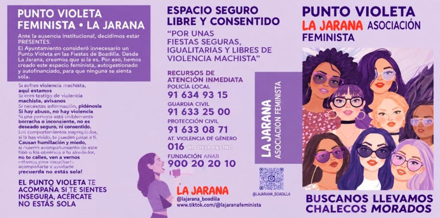 La Jarana se encargará del Punto Violeta en las fiestas de Boadilla del Monte La Jarana se encargará del Punto Violeta en las fiestas de Boadilla del Monte