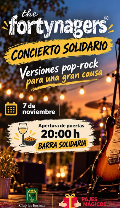 Concierto solidario: The Fortynagers por Pajes Mágicos Concierto solidario: The Fortynagers por Pajes Mágicos