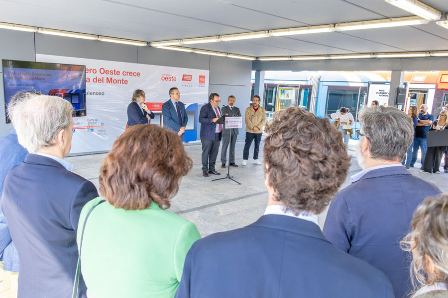 El consejero de Transportes presenta en Boadilla del Monte la ampliación de Metro Ligero Oeste hasta Valenoso El consejero de Transportes presenta en Boadilla del Monte la ampliación de Metro Ligero Oeste hasta Valenoso