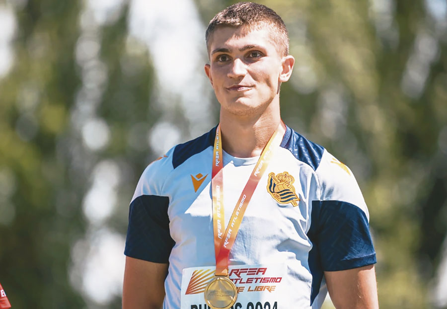 Lucas Rodríguez: cinco veces campeón de España en salto de longitud Lucas Rodríguez: cinco veces campeón de España en salto de longitud