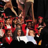 Algunos integrantes del coro del Colegio Ágora de Boadilla del Monte.