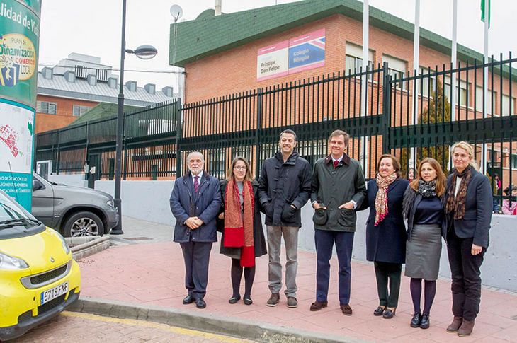 Visita del alcalde Boadilla del Monte, Antonio González Terol, al CEIP Príncipe Don Felipe, que se convertirá en CEIPSO desde el próximo curso.