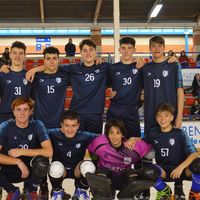 Los equipos de hockey patines, rodando al éxito